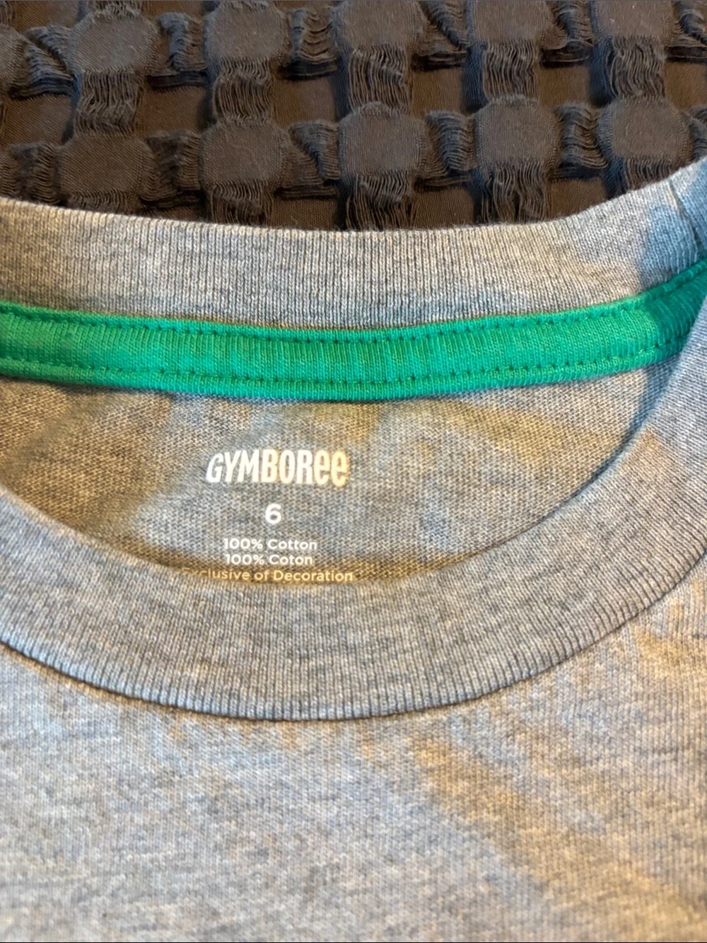 Gymboree Gray Kids Dinosaur Applique T-Shirt - Green Dinosaur